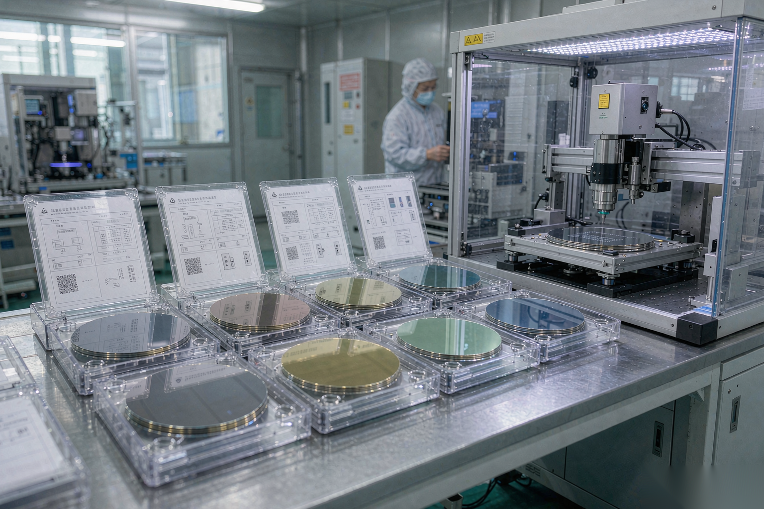 帝耐激光 DN-Wafer-Marker 支持的多种基材晶圆陈列与对应工艺卡