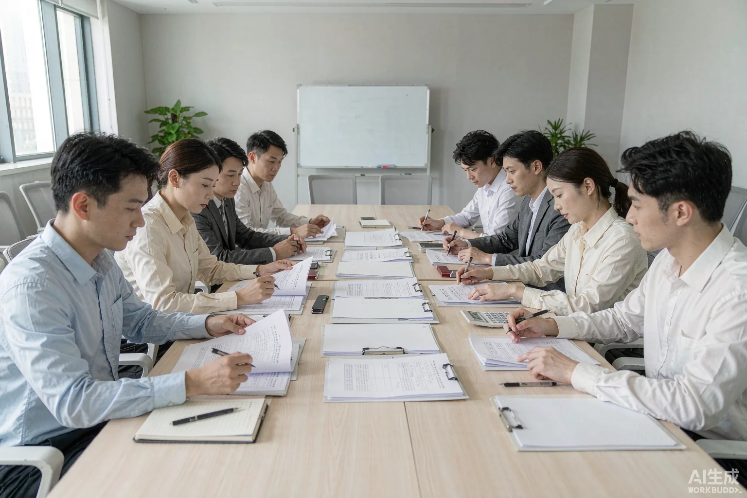 采购与工艺人员对照投标文件条款打分