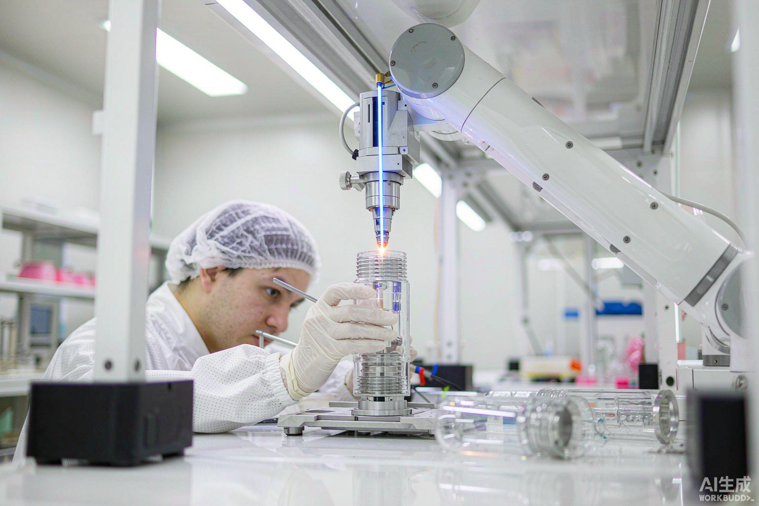 帝耐激光设备在该类工件上的加工现场